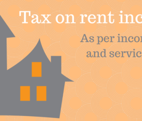 tax on rent income as per income tax and service tax